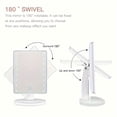 thumbnail image 4 of Lindbes 1pc 16-Led Rotatable Makeup Mirror Light with Touch Dimmer Switch - Adjustable  Rechargeable  and Portable Vanity Mirror for Tabletop or Travel Use - Perfect Gift for Women, 4 of 7