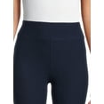 thumbnail image 4 of Time and Tru Women's High Rise Knit Capri Leggings, 4 of 5