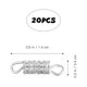 thumbnail image 2 of unbranded 20Ud Conectores De Tornillo De Metal Plateado Para Bisutería Seguros Para Pulseras Y Collares, 2 of 6