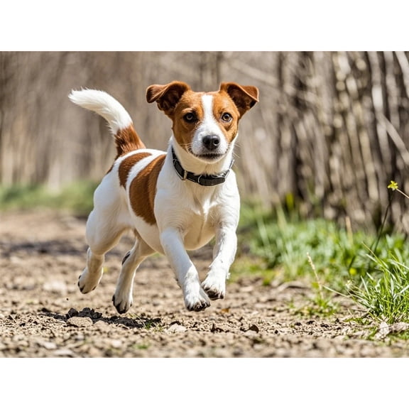 Diamond Art Jack Russell Terrier 5D Diamond Painting DIY Kits Full Round Drill Crystal by Number Embroidery Arts and Crafts for Living Room Bedroom Home Wall Decor 12x16 inch / 30x40cm