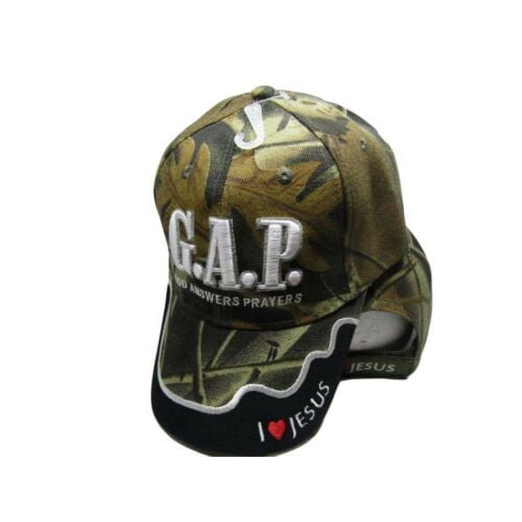 God Answers Prayers Embroidered Jesus Christ Ball Cap Hat 814 (Camo) CAP814