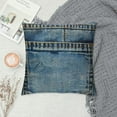 thumbnail image 2 of Throw Pillow Covers Blue Country Empty Back Pocket of Jeans Denim Western Cushion Pillow Case Home Decor Pillowcase, 2 of 5