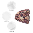 thumbnail image 3 of Disketp Skull rock record artist Winter Beanie for Men Women Beanie Knit Hat Cuffed Cap Beanie Knit Chunky Snow Cap, 3 of 6