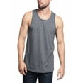 thumbnail image 4 of G-Style USA Men's Straight Hem Long Length Tank Top TT60 - Charcoal - X-Large, 4 of 7
