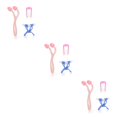 thumbnail image 2 of Qarigey 3 unids / set puente adelgazante para levantar la nariz, alisar el clip, herramientas para forma, alisador, moldeador, instrumento de belleza Type1 NO1 Qarigey CBP164701, 2 of 6