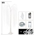 thumbnail image 2 of 6 ft Lighted Artificial Willow Trees - Weeping Willow Tree with Warm White Light, Christmas Thanksgiving Decor for Yard Patio Wedding Party, White, 2 of 7