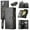 Black, variant on for Samsung Galaxy S24 Ultra PU Leather Detachable Magnetic Wallet Case, Zipper Pocket Card Slots Multifunctional Rugged Full Body Protection Wrist Strap Magnetic Buckle for Galaxy S24 Ultra - Black