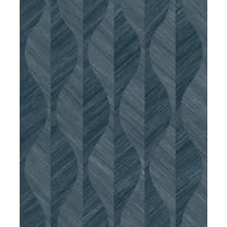 Advantage Oresome Indigo Ogee Wallpaper