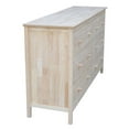 thumbnail image 4 of International Concepts Unfinished Solid Wood 6 Drawer Dresser, 4 of 10