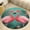 Flannel, variant on Flamingo Heart Jungle Print Round Area Rugs for Bedroom Living Room, 5FT Soft Indoor Circle Carpets, Carpet Home Decor Floor Mat