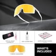 thumbnail image 3 of Oakley OO9406 Sutro Shield Shaped Non-Polarized Sunglasses for Men - Includes Official Eyewear Kit - Pacific Glass Frame with Prizm 24K Lens, 3 of 7