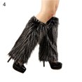 thumbnail image 2 of Fairnull Jambières pour Femmes Fausse Fourrure Colorée Apparence Mode Extensible Couvre-Bottes pour Usage Quotidien, 2 of 8