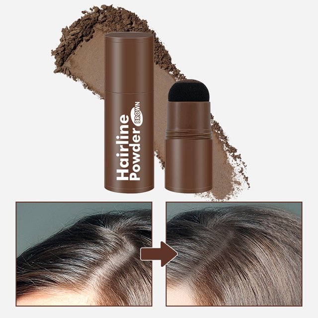 Xihbxyly Almacén de liquidación Polvo para delinear cabello castaño, 1,1 g, Esponja para cabello, resistente al agua y antisudor