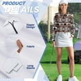 thumbnail image 5 of Uorisanigo Aztec Tribe Women's Golf Top Casual Comfortable Women's Long Sleeve Athletic Shirts with Zipper Versatile Fashionable Workout Tops Size XS, 5 of 7