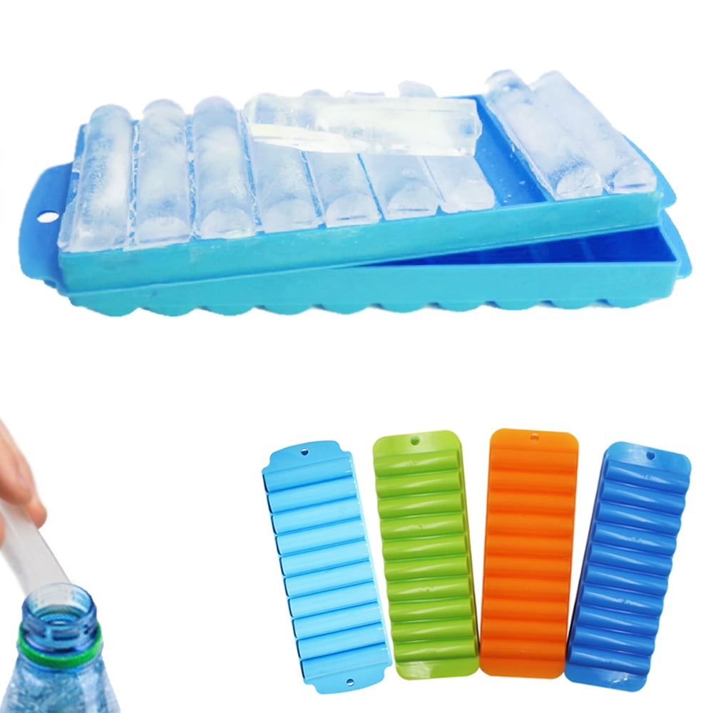 Pop-Out Water Bottle Ice Tray Available in Orange or Blue BPA Free 
