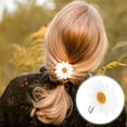 thumbnail image 4 of 10 pinzas para el pelo con diseño de margaritas y girasoles para damas y niñas (blancas), 4 of 8