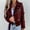 Red, variant on AOOCHASLIY 2023 Women Tops Women's Fashion V-Neck Solid Color Long Sleeve Cardigan Casual Outwear