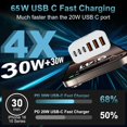 thumbnail image 3 of Cargador USB C LUCKYASIN 65W de 6 Puertos con Carga Rápida, 3 of 7