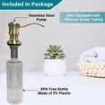 thumbnail image 6 of Strictly Sinks Traditional Liquid Soap Dispenser - Stainless Steel Refillable Dish Soap Dispenser, 6 of 8
