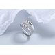 thumbnail image 4 of Anillo antiestrés con perlas Plata Plata, 4 of 5