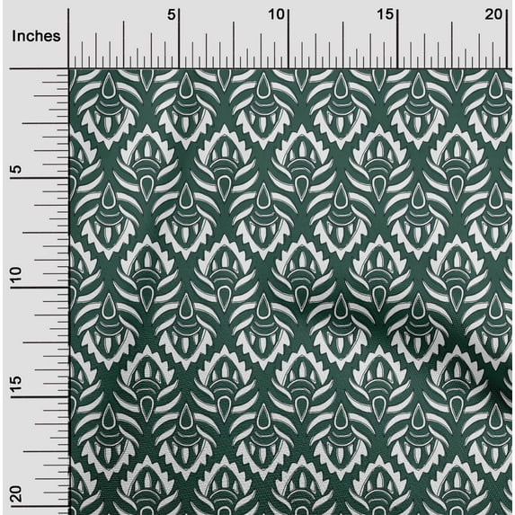 oneOone Cotton Flex Fabric Floral Block Decor Fabric Printed BTY 40 Inch Wide