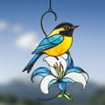 thumbnail image 5 of BKER Colorful Hummingbird Metal Pendant Background Wall Decoration Metal Hanging Hummingbird Pendant Indoor And Outdoor, 5 of 5