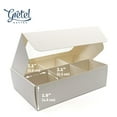 thumbnail image 2 of Treat boxes with window and dividers | 6 SMALL compartments |6.5 x 4.5 x 1.9 in | Christmas treat boxes, cookie boxes with window, candy boxes for gift giving | 20-pack (Kraft), 2 of 5