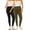 Black-Olive, variant on Women's Plus Size Microfiber Full Solid Length Leggings Pack of 2