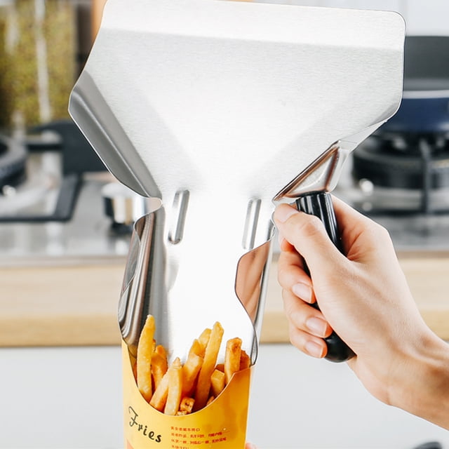 French Fries Bagger Scooper,Multi Functional Kitchen Thicken Kitchen Accessory French Fries Shovel High-End Performance