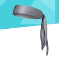 thumbnail image 4 of Mizh Headbands Absorbent Non-slip Sweatbands Super Headband for Fitness Running Yoga Exercise (Grey), 4 of 5