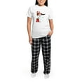 thumbnail image 5 of CafePress - Santa Girl Martini Women's Light Pajamas - Women's Short Sleeve Print T-Shirt and Pants Light Cotton Pajama Set, 5 of 7