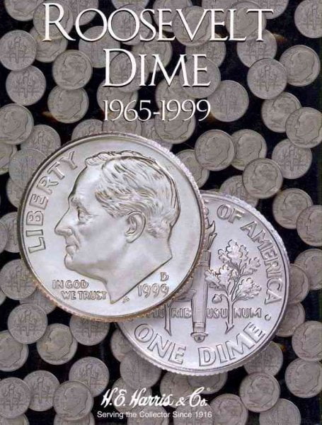 H.E Harris Roosevelt Dime Folder 2000-2015 Coin Storage Album Display No 3 