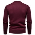 thumbnail image 5 of YueHuiYing Men's Slim Fit Crewneck Pullover Sweater Winter Casual Knit Comfort Heavy Long Sleeve Sweaters, 5 of 5