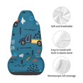 thumbnail image 4 of Balery Construction Trucks Funda de Asiento para Auto con Diseño - Cubierta Frontal Suave y Transpirable con Protector Antideslizante- 1 Unidad, 4 of 5