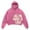 Pink, variant on Hpapadks Hoodie Women Punk Streetwear Long Sleeve Letter Print Loose Hooded Womens Sweatshirt Pink L