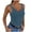 Blue, variant on YYDGH Women's Summer Tank Top Sexy V Neck Sleeveless Cotton Ribbed Camisole Shirts Basic Casual Workout Tees White S