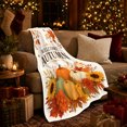 thumbnail image 3 of Autumn Harvest Welcome Display, Cozy Friendship Quote Scene, Warm Flannel Blanket for Living Room and Reading Nook, Art Lovers Thanksgiving Gift, Artistic Home Decor, 3 of 9