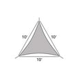 thumbnail image 2 of Covermates Triangular Shade Sail, High‑Density UV Sun Canopy, 10'x10'x10', 2 of 6