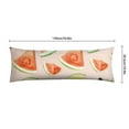 thumbnail image 6 of Watermelon Body Pillow Cover - Soft & Breathable, Hidden Zipper, 20"x54", Tropical Fruit Print - Perfect Summer Gift for Watermelon Lovers, Side Sleepers & Beach House Decor, 6 of 7