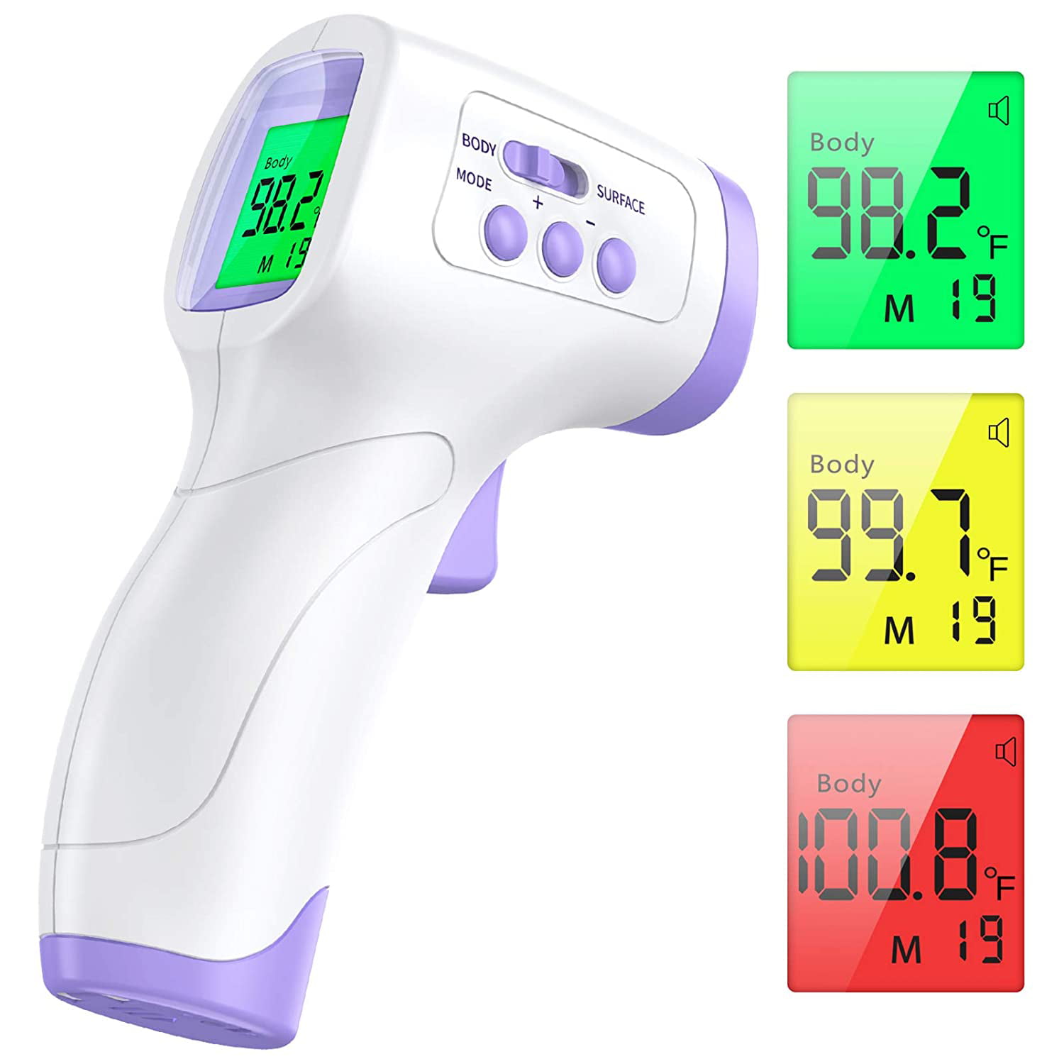 No Touch Infrared Digital Forehead Thermometer Baby Adult Body Temperature Br 