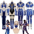 thumbnail image 2 of Disfraz de fantasía de Mileena Kitana de Mortal Kombat, mono sexy con máscara para mujer adulta, traje de fantasía, traje de carnaval de Halloween, 2 of 4