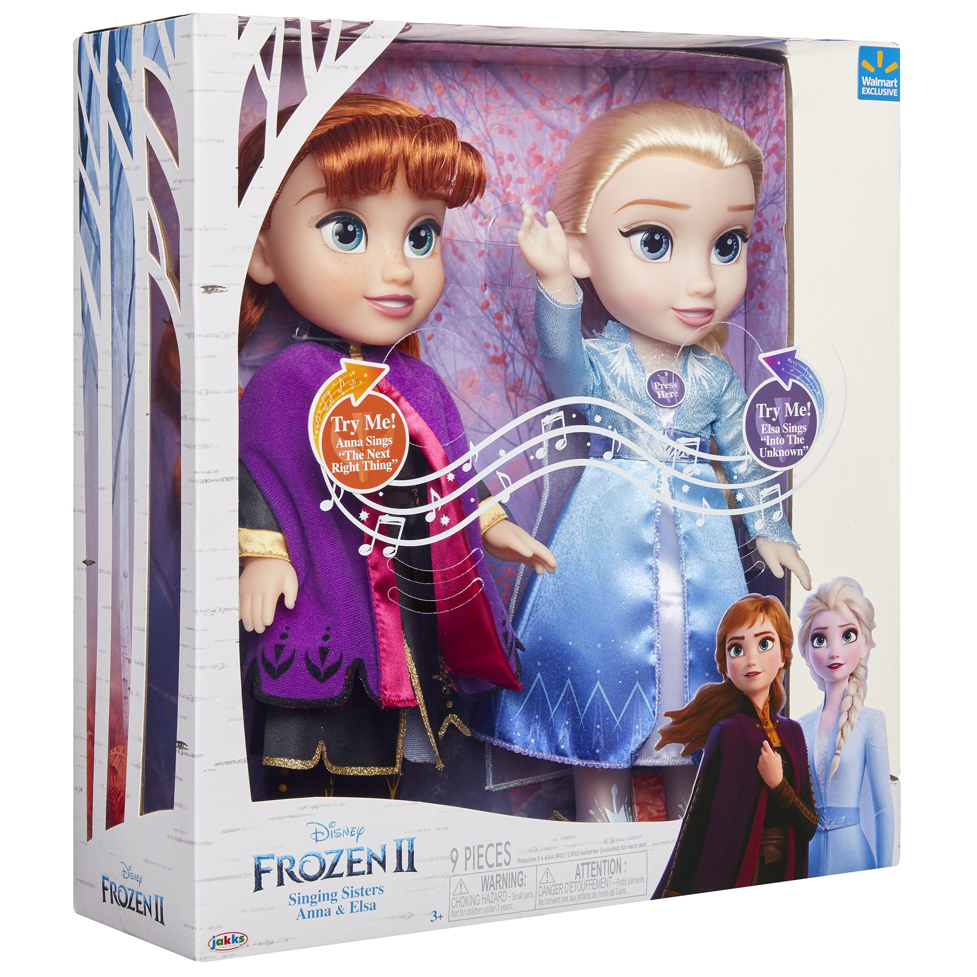 frozen singing and talking elsa and anna dolls