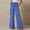 Blue, variant on SNKSDGM Women's Plus Petite Pants for Women Jeans Khaki Pants for Women Petite Short Women Palazzo Pants with Pockets Summer Casual Wide Leg High Waist Pants Flowy Beach Trousers Travel