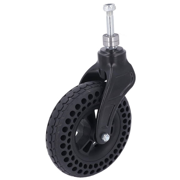 Yajisi 7" Universal TPE Rubber Caster Wheel Replacement – 75kg Load, Anti‑Slip, Quiet, Easy Install for Trolleys & Carts