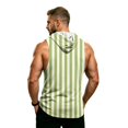 thumbnail image 7 of Graphic Camo Sleeveless Hooded Tank Top for Men, Muscle Fit Pullover Gym Vest - Quick-Dry Athletic Shirt with Pocket for Bodybuilding & Summer Training White XXXXL, 7 of 7