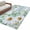 White Green Blue, variant on Daisy Spring Floral Area Rugs 2.7'x5', Washable Small Throw Rugs for Kitchen Bedroom, Eucalyptus Leaves Watercolor Wooden Indoor Outdoor Rug Non-Slip Low Pile Carpet Runner Reversible Floor Mats