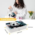 thumbnail image 5 of Panda Elegant PU Leather Jewelry Organizer Box with Removable Compartment, Portable Earring Organizer and Bracelet Holder, 5 of 6