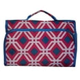 thumbnail image 4 of Hanging Cosmetic Organizer Bag - Roll up for Storage and Travel Pink/Blue Geo, 4 of 4