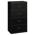 thumbnail image 2 of Basyx 4 Drawers Lateral Lockable Filing Cabinet, Black, 2 of 4