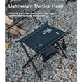 thumbnail image 4 of ShineTrip Shanqu ST-05 Series Ultra-Light Folding Stool, S Size Dusk Black (A492-H00) - 1000D Oxford Fabric & Aluminium Alloy Frame, 19mm Reinforced Tubes, 100kg Load Capacity, MOLLE System & Custom, 4 of 6